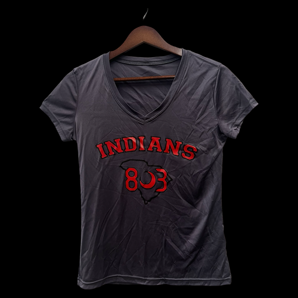 Gilbert Indians 803 Special Edition Performance Ladies Vneck Distressed Flag Tee
