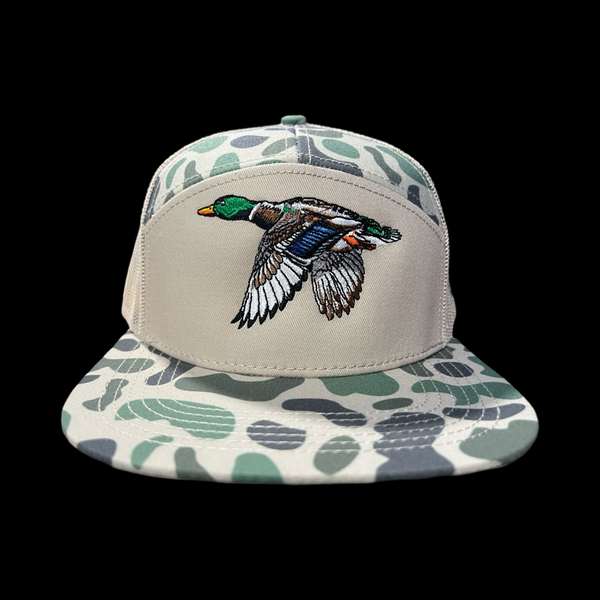 Lost 803 Marsh Mallard 7 Panel Flatbill Hat