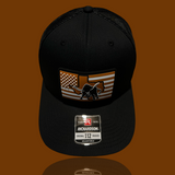 Richardson 112 Hometown Horns Black Performance Trucker Hat