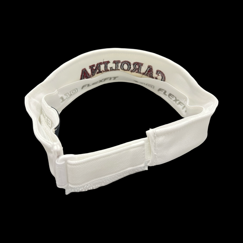 Flexfit Carolina White Adjustable Visor