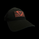 Richardson Black Hometown Rooster Garnet & Black Relaxed Trucker Hat