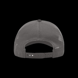 PRE_SALE: **SCRIPT RELAXED FIT** Gray Collegiate Grey Script Logo Special Edition Trucker Hat