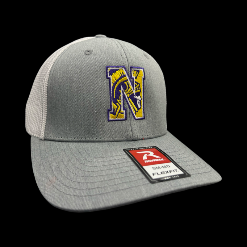 R110 Fitted Northwestern Trojans 803 Special Edition Heather White Hat