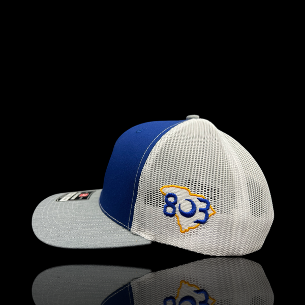 Lexington Wildcats 803 Heather Royal White Special Edition Trucker Hat