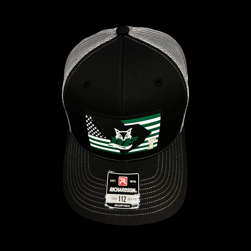 803 Dutch Fork 8X Champion Black Steel Trucker Hat