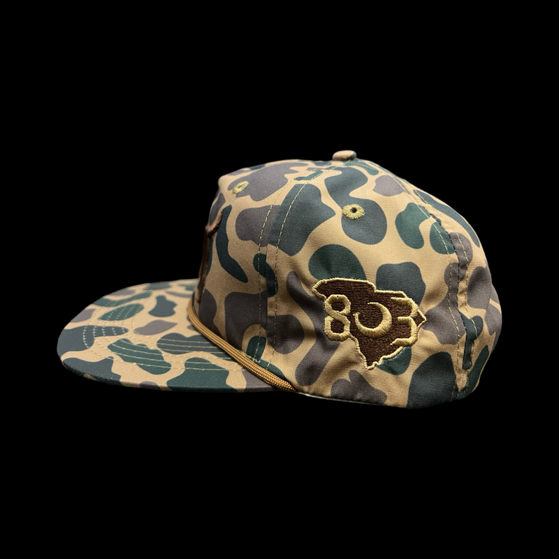 803 3D Lost Dog Chocolate Oldscool Camo Relaxed Rope Flatbill Hat