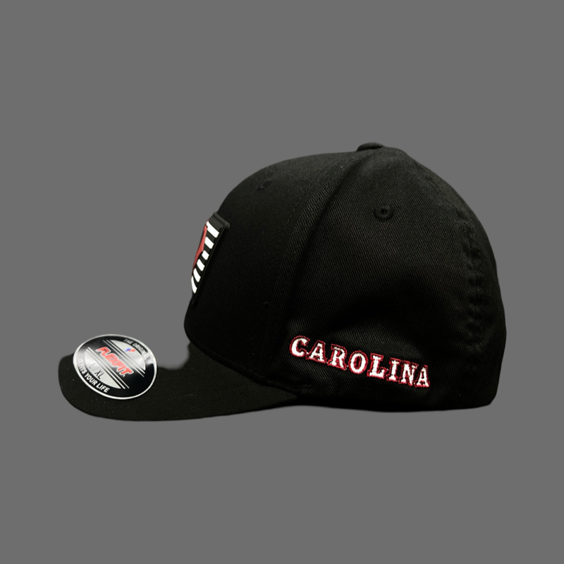 Flexfit Carolina Hometown Rooster Black Fitted Cotton Hat