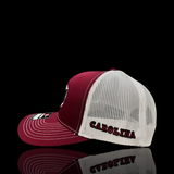 864 Richardson Carolina Garnet White 2nd Generation Trucker Hat