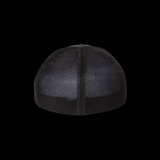 PRE_SALE:**SCRIPT FITTED MESH** Gray Collegiate Script Logo Charcoal  Special Edition Fitted Hat