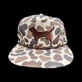 Lost Oldscool 3D Chocolate Lab Relaxed Flatbill Hat