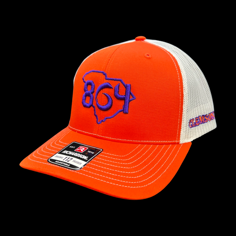 864 Richardson Clemson Orange Trucker Hat