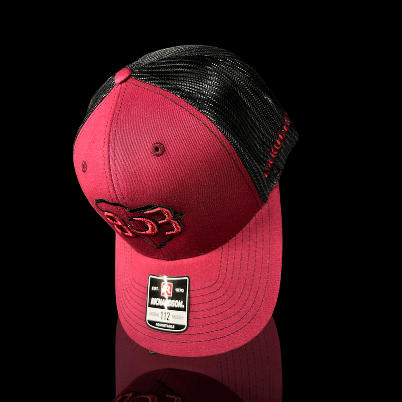 Richardson 803 Carolina Garnet Black 2nd Gen Trucker Hat