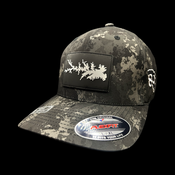 Flexfit Lake Murray Veil Camo Water Proof Fitted Hat