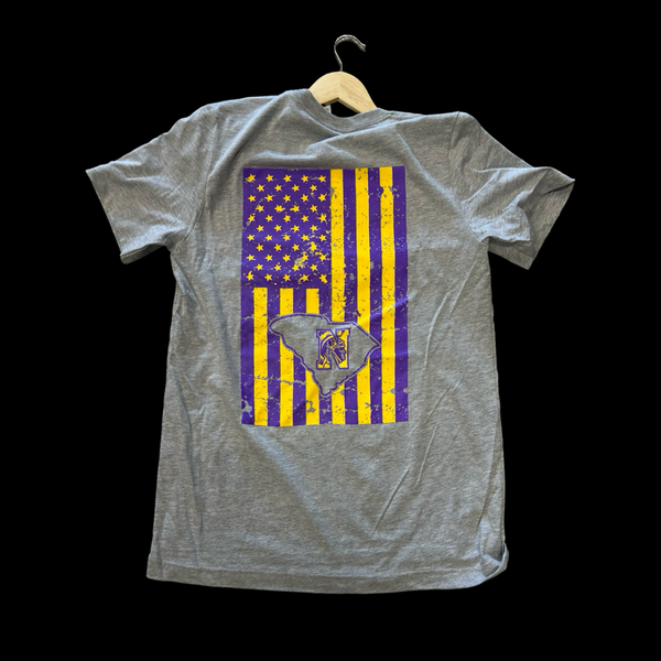 Northwestern Trojans 803 Special Edition Unisex Premium Cotton Distressed Flag Tee