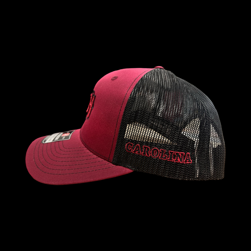 Richardson 864 Carolina Garnet Black Trucker Hat