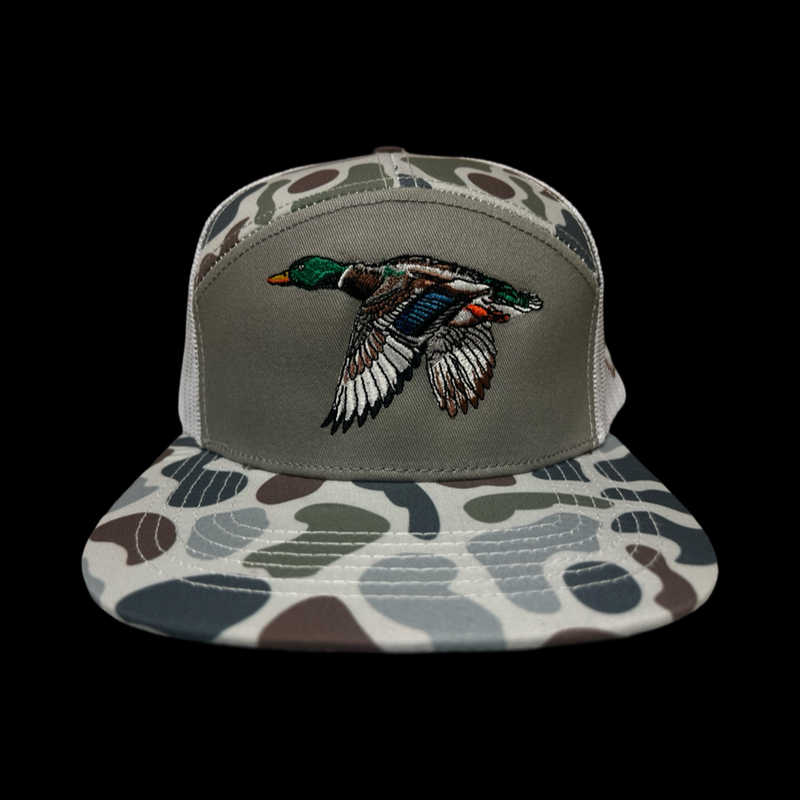 803 Lost Duck Brackish 7 Panel Flatbill Hat