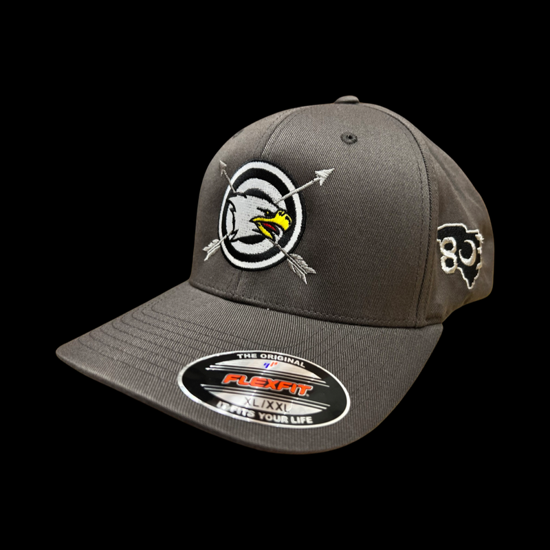 Gray Collegiate Grey Flexfit Special Edition 803 Fitted Trucker Hat
