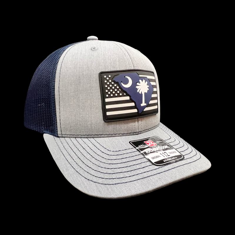 Richardson Heather Navy Performance PVC Trucker Hat