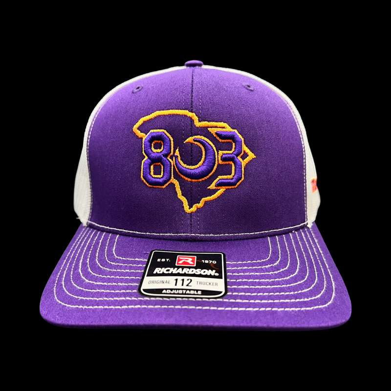 Richardson 803 Clemson Purple White 2nd Gen Trucker Hat