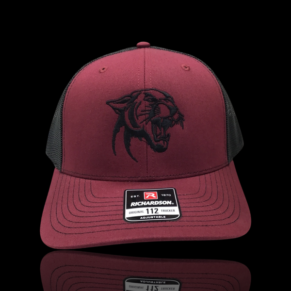 Pelion Athletic Program Maroon Black Special Edition 803 Panther Trucker Hat