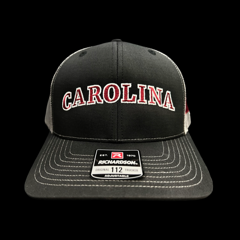 Richardson Carolina Lowcountry 843 Black Steel Trucker Hat