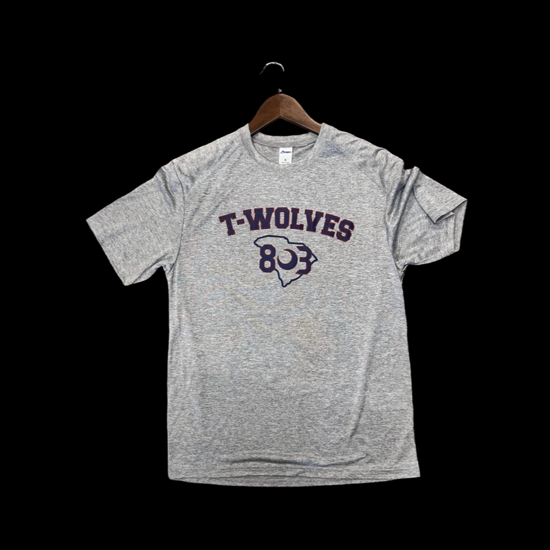 T-Wolves 803 Special Edition Unisex Performance Distressed Flag Tee - White Knoll Youth Football and Cheer Fundraiser