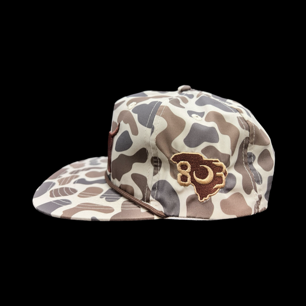 Lost Oldscool 3D Chocolate Lab Relaxed Flatbill Hat