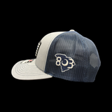 Richardson Heather Navy Performance PVC Trucker Hat