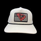 Richardson White Hometown Rooster Carolina Performance Oldscool Trucker Hat