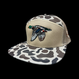 803 Lost Duck Balsa Oldscool Camo 7 Panel Flatbill Hat