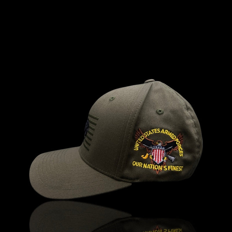 803 America Flexfit Fitted Cotton Military Supporter Hat