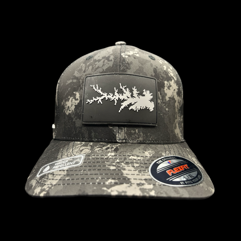 Flexfit Lake Murray Veil Camo Water Proof Fitted Hat