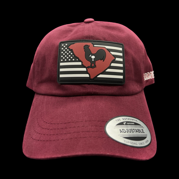 Yupoong Garnet Hometown Rooster Carolina Relaxed Fit Cotton Hat