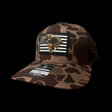 864 Richardson Brown Duck Camo VBW Performance PVC Patch Trucker