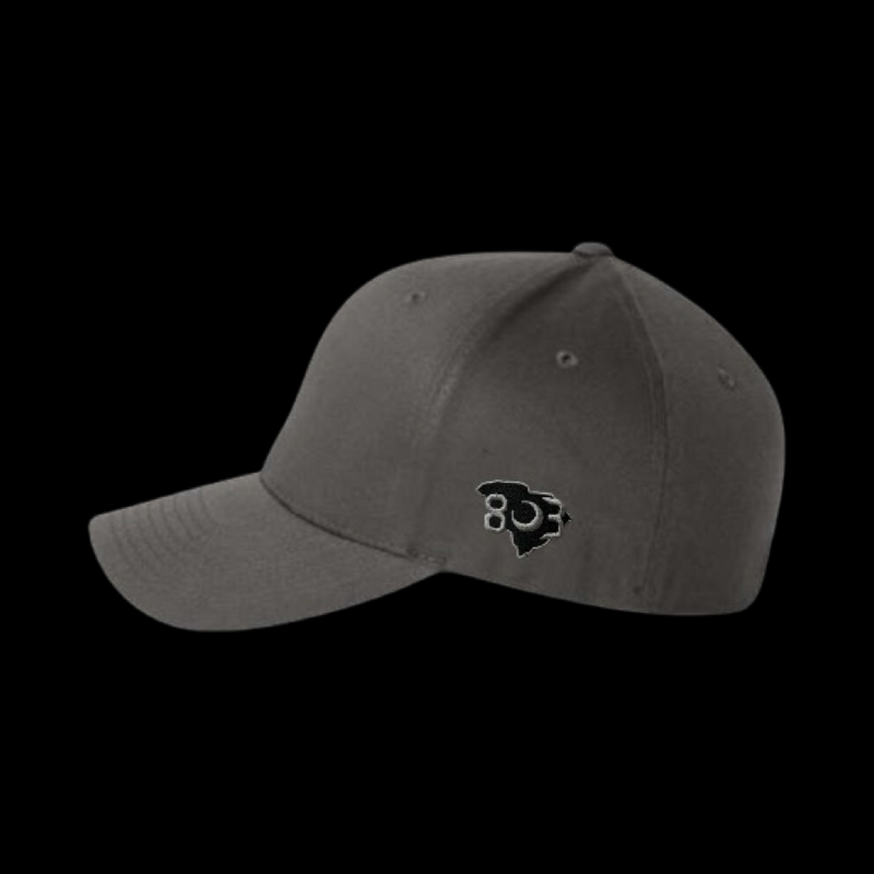 PRE_SALE: **EAGLE FLEXFIT COTTON** Gray Collegiate Charcoal  Special Edition Fitted Hat