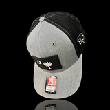 Richardson 803 Heather Black Performance PVC Patch Fitted Trucker Hat