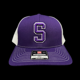 Saluda Tigers 864 Special Edition 3D Purple White Trucker Hat