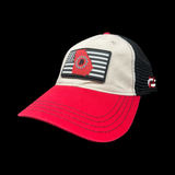 Richardson 111 Hometown Georgia Red Stone Black Football Relaxed Trucker Hat