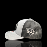 Richardson 803 Heather Black Performance PVC Trucker Hat