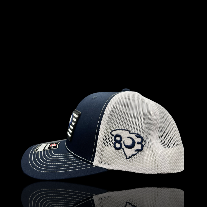 803 Richardson Performance PVC Navy White Trucker Hat