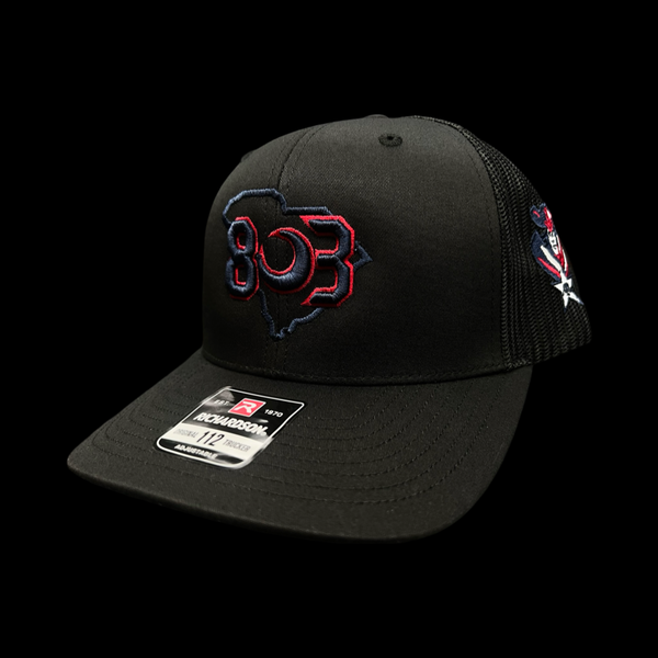803 Special Edition ALA Patriots Give Back Black Trucker Hat
