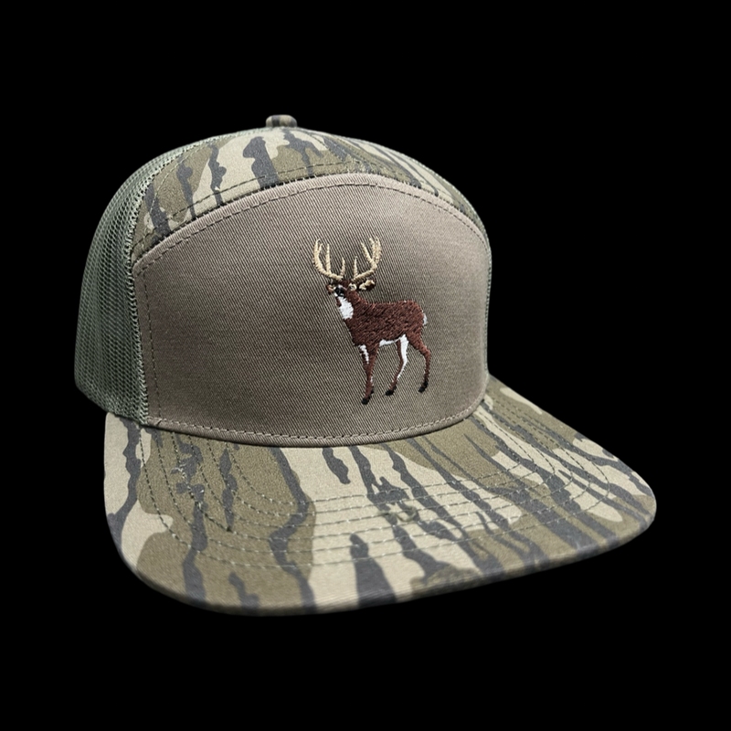 803 Lost Deer Bottomland 7 Panel Flatbill Hat