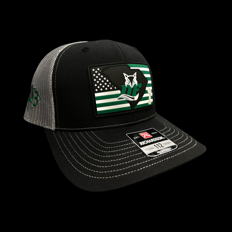 803 Dutch Fork 8X Champion Black Steel Trucker Hat