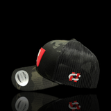 Citadel Big Red Peformance PVC Patch Black Multicam Trucker Hat