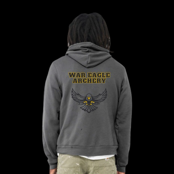 PRE_SALE: ADULT UNISEX HOODIE - Gray Collegiate Academy Archery