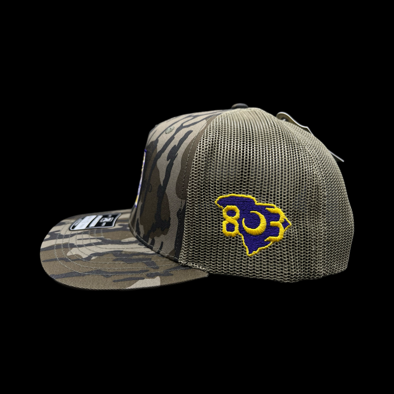 R112 Bottomland Trucker Northwestern Trojans 803 Special Edition Camo Hat