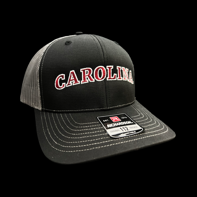 Richardson Carolina Lowcountry 843 Black Steel Trucker Hat