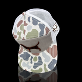 Lost 803 White Sand Brown Lab Flat Bill Camo Hat