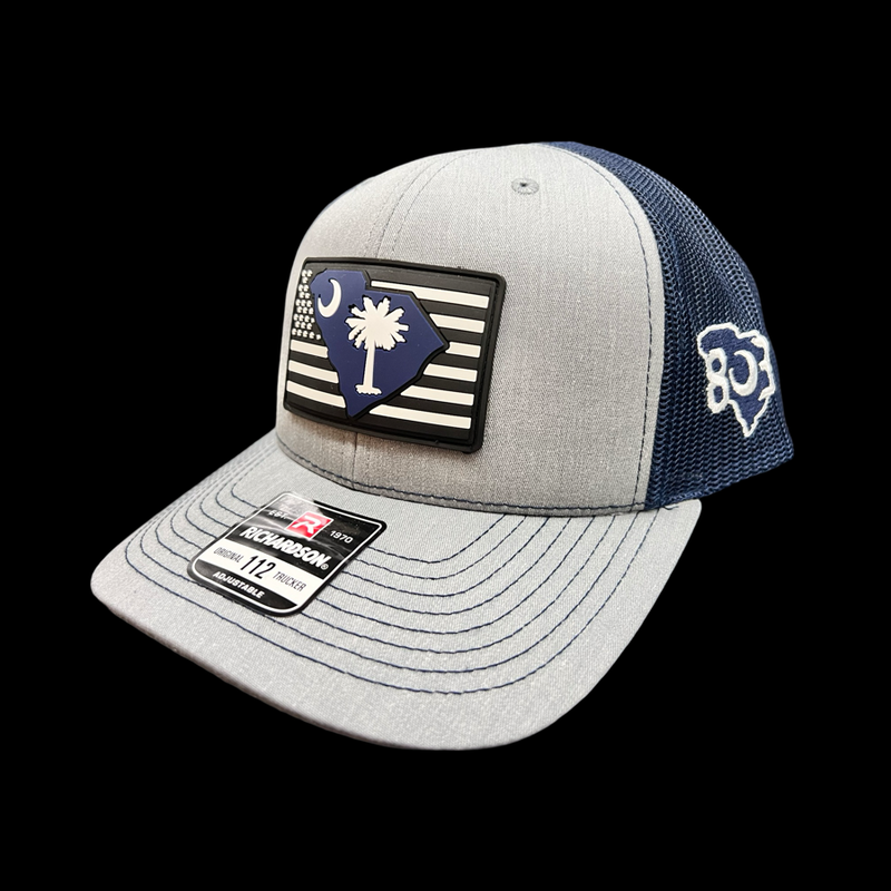 Richardson Heather Navy Performance PVC Trucker Hat