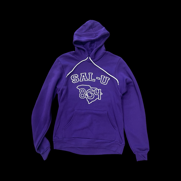 Saluda SAL-U 864 Special Edition Purple Distressed Flag Fleece Hoodie